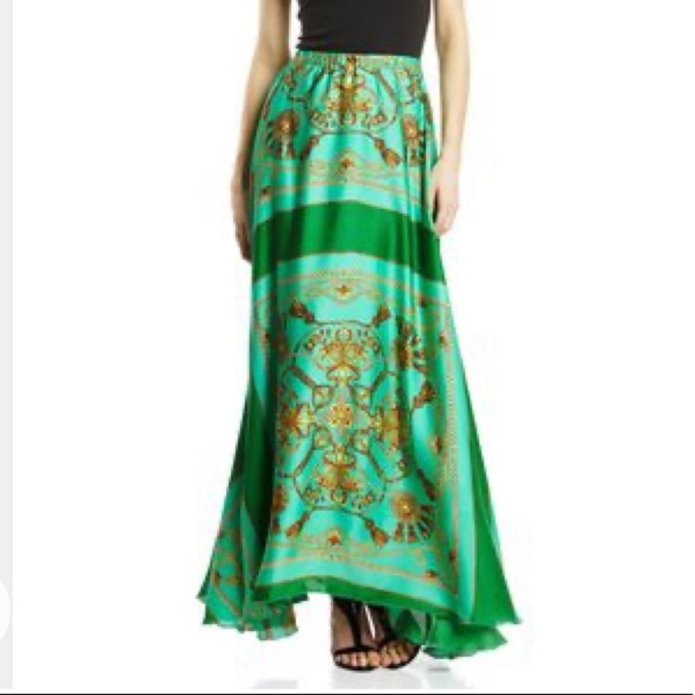 Green Long Skirt